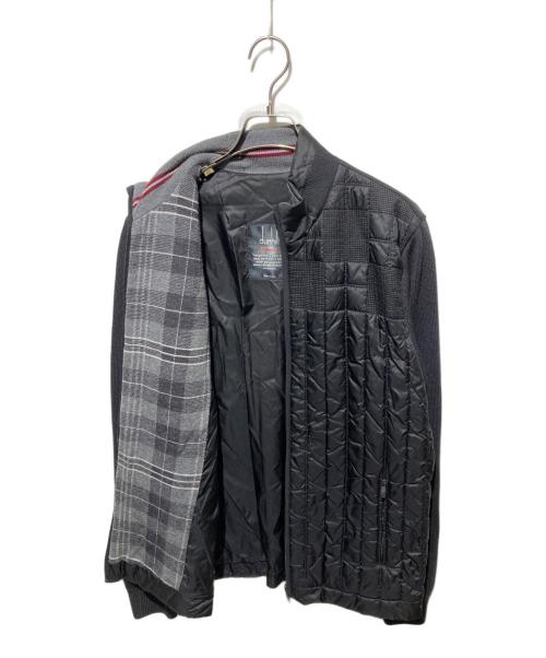 dunhill（ダンヒル）dunhill (ダンヒル) 袖切替キルティングジャケット ブラック サイズ:Lの古着・服飾アイテム