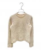 HERMESエルメス）の古着「Hモチーフウールニット」｜アイボリー