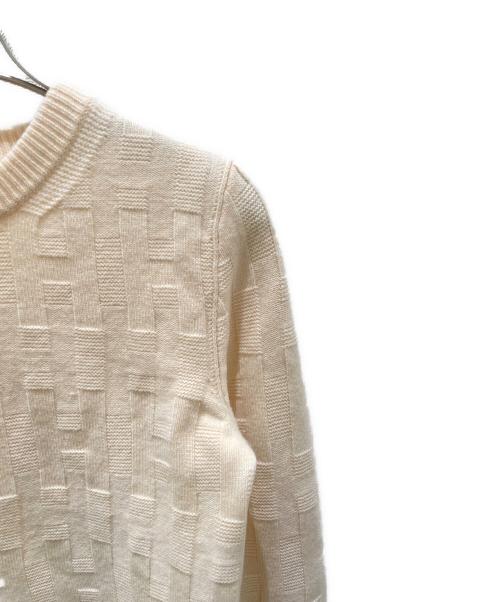 HERMES（エルメス）HERMES (エルメス) Hモチーフウールニット アイボリー サイズ:34の古着・服飾アイテム