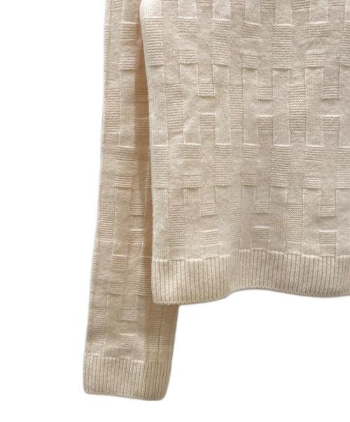 HERMES（エルメス）HERMES (エルメス) Hモチーフウールニット アイボリー サイズ:34の古着・服飾アイテム