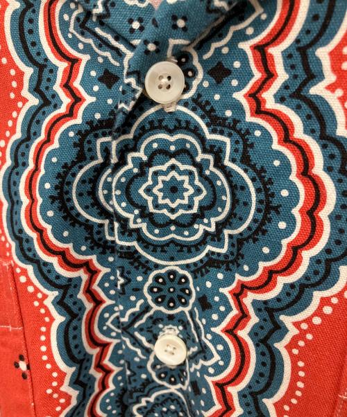 MOJITO（モヒート）MOJITO (モヒート) BANDANNA ABSHINTH SHIRTS レッド サイズ:Lの古着・服飾アイテム