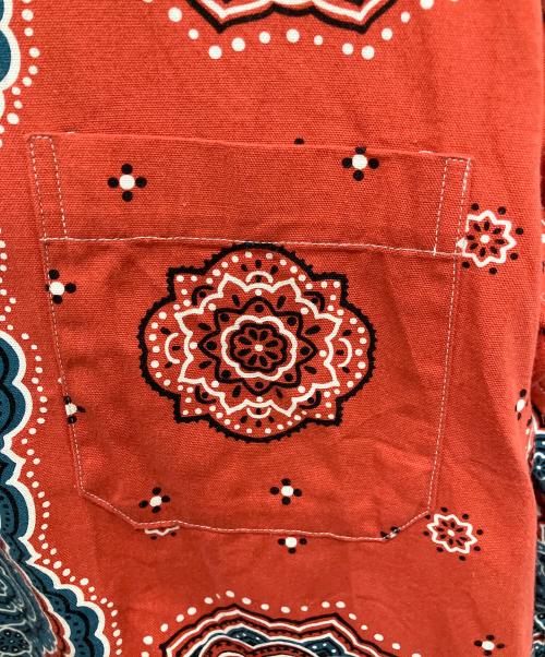 MOJITO（モヒート）MOJITO (モヒート) BANDANNA ABSHINTH SHIRTS レッド サイズ:Lの古着・服飾アイテム