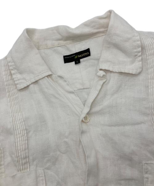 MOJITO（モヒート）MOJITO (モヒート) ピンタックアブサンシャツ ホワイト サイズ:Lの古着・服飾アイテム