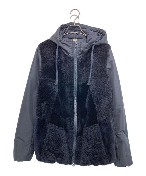 Lisa conte（リサコンテ）Lisa conte (リサコンテ) ボアジャケット ネイビー サイズ:42の古着・服飾アイテム