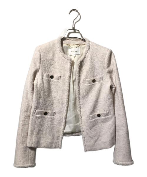 BEIGE（ベイジ）BEIGE (ベイジ) CAMBON/ツイードジャケット アイボリー サイズ:2の古着・服飾アイテム
