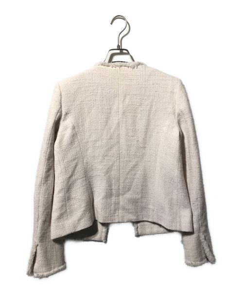 BEIGE（ベイジ）BEIGE (ベイジ) CAMBON/ツイードジャケット アイボリー サイズ:2の古着・服飾アイテム