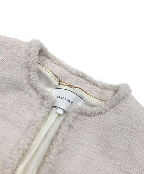 BEIGE（ベイジ）BEIGE (ベイジ) CAMBON/ツイードジャケット アイボリー サイズ:2の古着・服飾アイテム