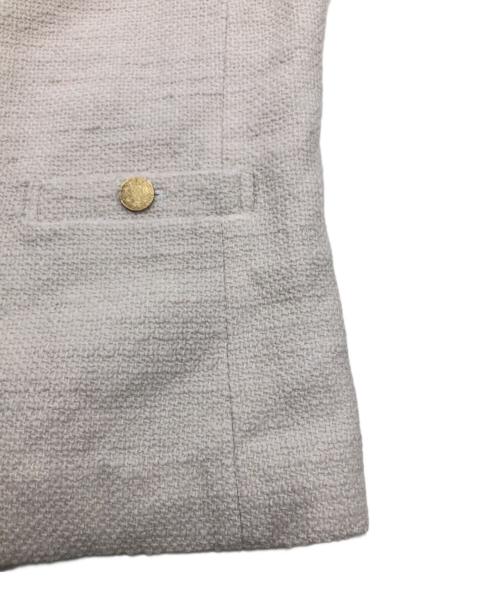 BEIGE（ベイジ）BEIGE (ベイジ) CAMBON/ツイードジャケット アイボリー サイズ:2の古着・服飾アイテム