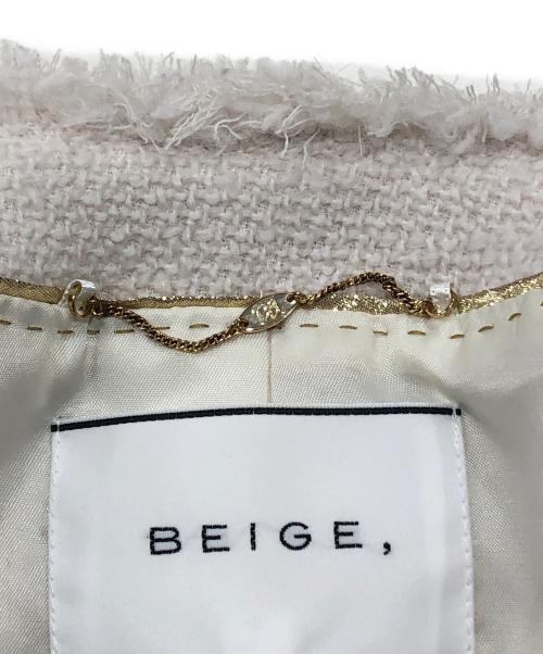 BEIGE（ベイジ）BEIGE (ベイジ) CAMBON/ツイードジャケット アイボリー サイズ:2の古着・服飾アイテム