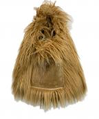 MM6 Maison Margielaエムエムシックスメゾンマルジェラ）の古着「FAKE FUR TOTE BAG/フェイクファートートバッグ」｜ブラウン