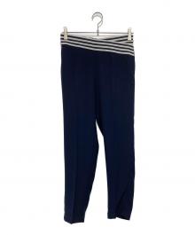 BORDERS at BALCONY（ボーダーズアットバルコニー）の古着「TAPERD PANTS」｜ネイビー