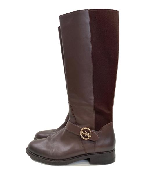 COACH（コーチ）COACH (コーチ) ロングブーツ ブラウン サイズ:24.5㎝の古着・服飾アイテム