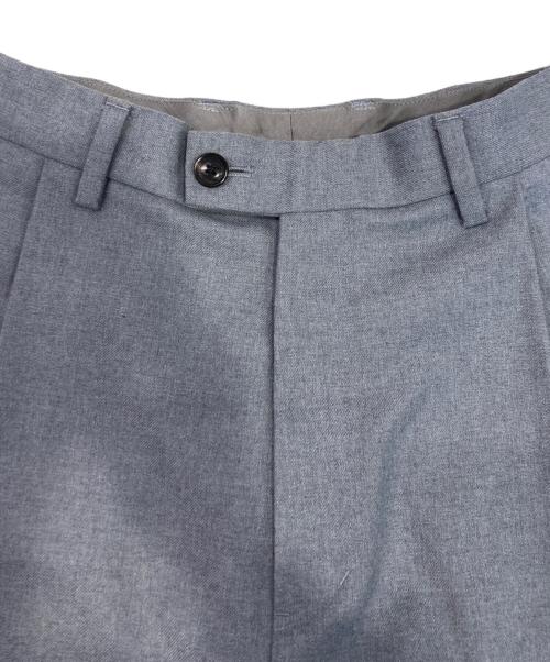 URU（ウル）URU (ウル) Wool Gabardine Over Tuck Pants グレー サイズ:1の古着・服飾アイテム