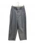 URU（ウル）の古着「Wool Gabardine Over Tuck Pants」｜グレー