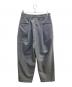 URU (ウル) Wool Gabardine Over Tuck Pants グレー サイズ:1：10000円