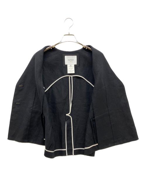 marmors（マルモア）marmors (マルモア) リネンベスト ブラック サイズ:36の古着・服飾アイテム