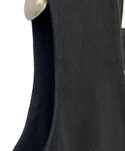 marmors（マルモア）marmors (マルモア) リネンベスト ブラック サイズ:36の古着・服飾アイテム