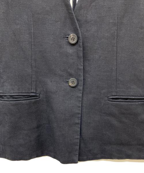 marmors（マルモア）marmors (マルモア) リネンベスト ブラック サイズ:36の古着・服飾アイテム