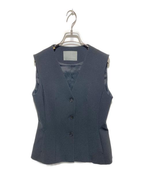 uncrave（アンクレイヴ3.）uncrave (アンクレイヴ) プルーフダブルクロス ジレ ブラック サイズ:2の古着・服飾アイテム