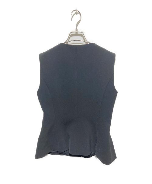 uncrave（アンクレイヴ3.）uncrave (アンクレイヴ) プルーフダブルクロス ジレ ブラック サイズ:2の古着・服飾アイテム
