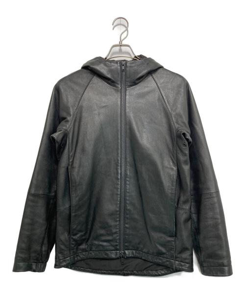 theory（セオリー）theory (セオリー) フーディーラムレザージャケット ブラック サイズ:XSの古着・服飾アイテム