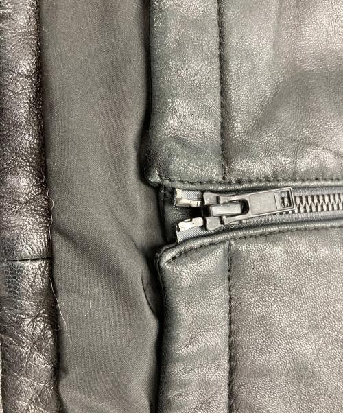 theory（セオリー）theory (セオリー) フーディーラムレザージャケット ブラック サイズ:XSの古着・服飾アイテム