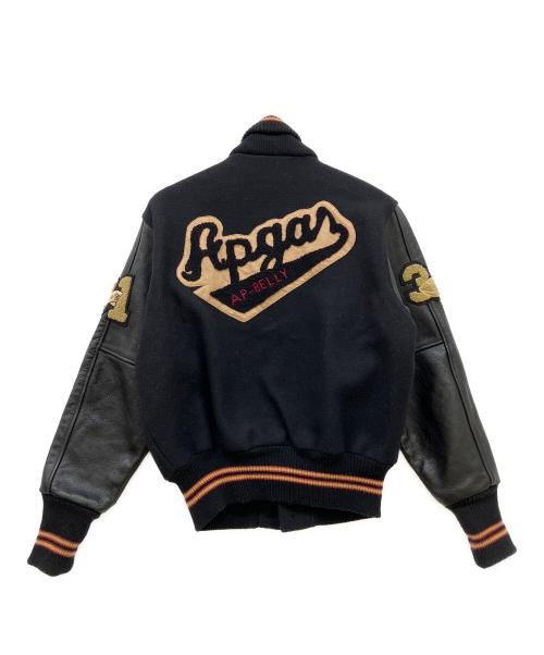 HOUSTON（ヒューストン）HOUSTON (ヒューストン) ボタンスタジャン ブラック サイズ:40の古着・服飾アイテム