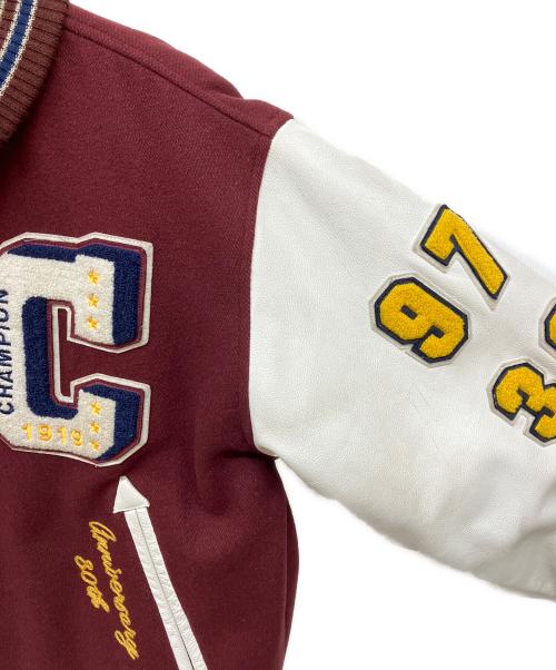 Champion（チャンピオン）Champion (チャンピオン) フルデコスタジャン ボルドー サイズ:ｌの古着・服飾アイテム