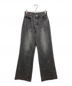 Ameriアメリ）の古着「UND BIJOU STRAIGHT DENIM PANTS」｜グレー