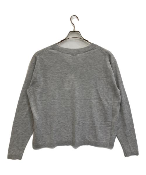 haunt（ハウント）haunt (ハウント) C/SILK V NECK KNIT グレー サイズ:Fの古着・服飾アイテム