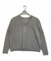 haunt（ハウント）の古着「C/SILK V NECK KNIT」｜グレー