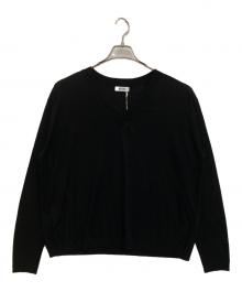 haunt（ハウント）の古着「C/SILK V NECK KNIT」｜ブラック