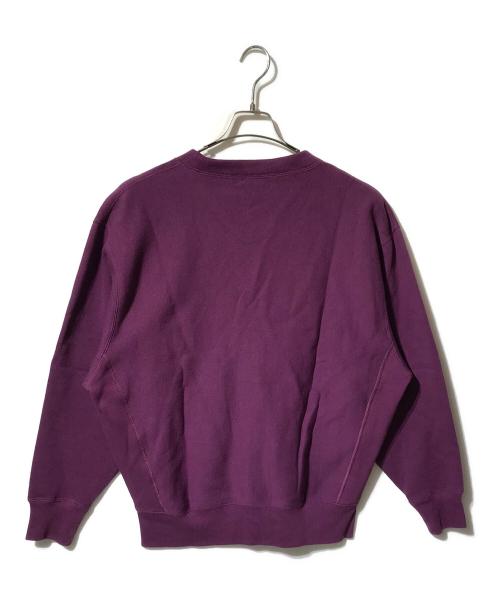 Champion REVERSE WEAVE（チャンピオン リバース ウィーブ）Champion REVERSE WEAVE (チャンピオン リバース ウィーブ) BEAMS (ビームス) 裏起毛スナップボタンカーディガン/オーバーサイズカーディガン ダークパープル サイズ:M 未使用品の古着・服飾アイテム