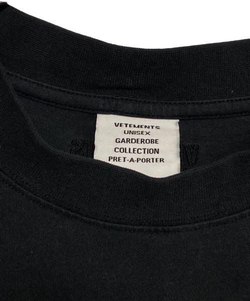 VETEMENTS（ヴェトモン）VETEMENTS (ヴェトモン) Death Metal Longsleeve ブラック サイズ:Sの古着・服飾アイテム