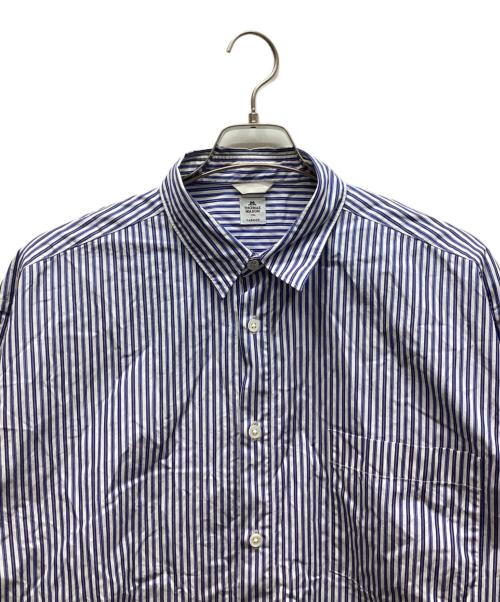 EDIFICE（エディフィス）EDIFICE (エディフィス) THOMAS MASON (トーマスメイソン) オーバーサイズ レギュラー シャツ ブルー サイズ:Sの古着・服飾アイテム