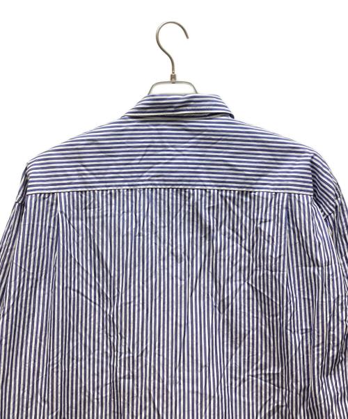 EDIFICE（エディフィス）EDIFICE (エディフィス) THOMAS MASON (トーマスメイソン) オーバーサイズ レギュラー シャツ ブルー サイズ:Sの古着・服飾アイテム