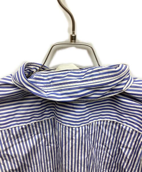 EDIFICE（エディフィス）EDIFICE (エディフィス) THOMAS MASON (トーマスメイソン) オーバーサイズ レギュラー シャツ ブルー サイズ:Sの古着・服飾アイテム