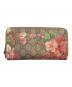 GUCCI（グッチ）の古着「GGブルームス ラウンドジップウォレット」｜グレー×ピンク