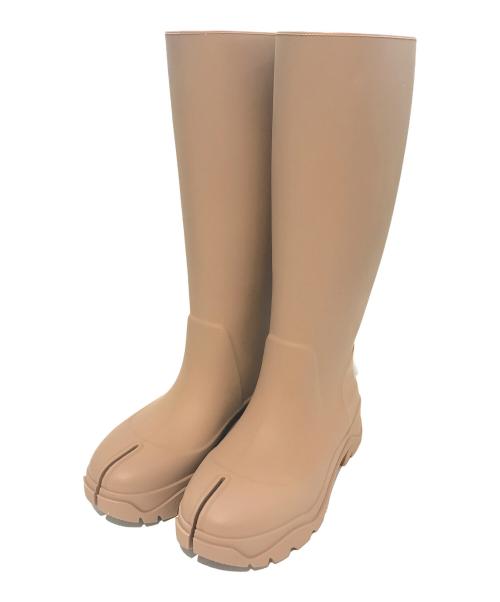 Maison Margiela（メゾンマルジェラ）Maison Margiela (メゾンマルジェラ) TABI RAIN BOOTS ベージュ サイズ:36の古着・服飾アイテム