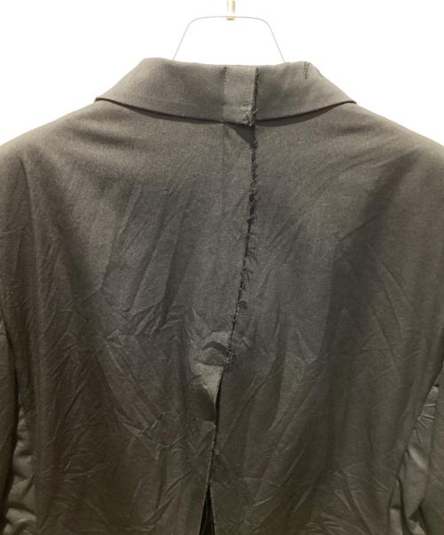BLACK COMME des GARCONS（ブラックコムデギャルソン）BLACK COMME des GARCONS (ブラックコムデギャルソン) ウールポリ バックオープンジャケット ブラック サイズ:Mの古着・服飾アイテム