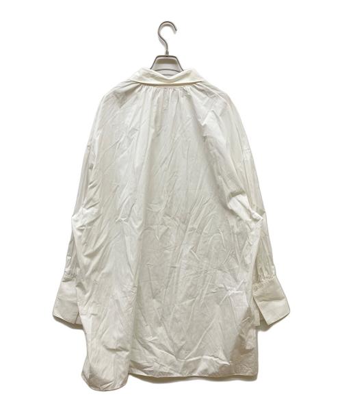 THE ROW（ザ ロウ）THE ROW (ザ ロウ) ギャザーシャツワンピース ホワイト サイズ:Mの古着・服飾アイテム