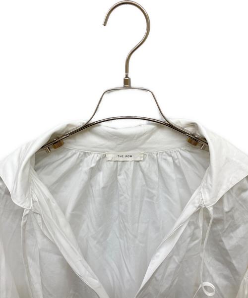 THE ROW（ザ ロウ）THE ROW (ザ ロウ) ギャザーシャツワンピース ホワイト サイズ:Mの古着・服飾アイテム