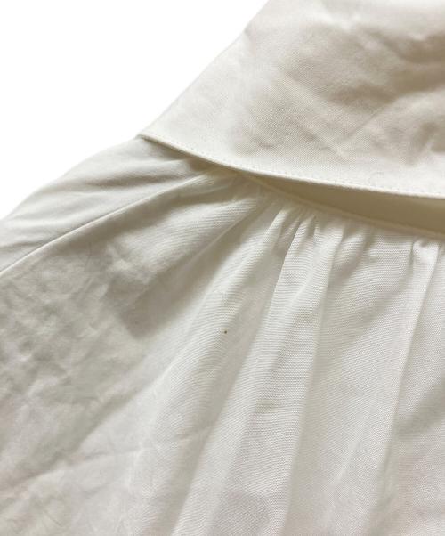 THE ROW（ザ ロウ）THE ROW (ザ ロウ) ギャザーシャツワンピース ホワイト サイズ:Mの古着・服飾アイテム