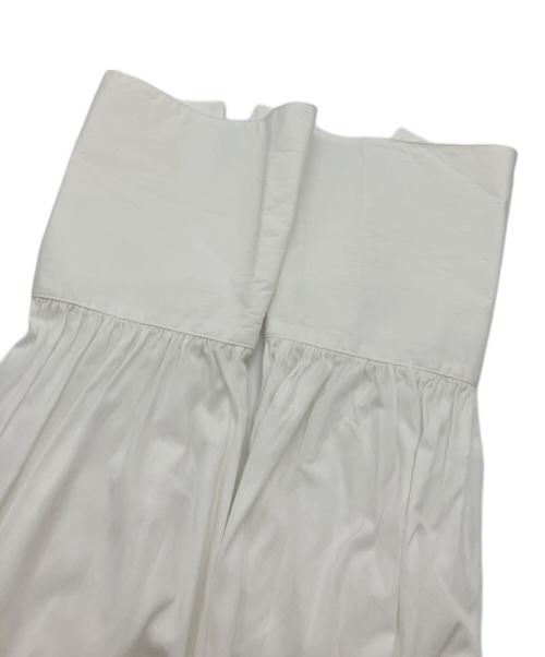 THE ROW（ザ ロウ）THE ROW (ザ ロウ) ギャザーシャツワンピース ホワイト サイズ:Mの古着・服飾アイテム