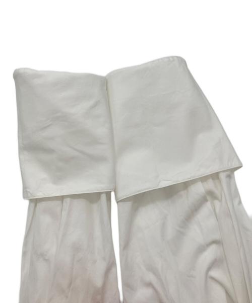 THE ROW（ザ ロウ）THE ROW (ザ ロウ) ギャザーシャツワンピース ホワイト サイズ:Mの古着・服飾アイテム