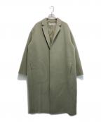 GALERIE VIEギャルリーヴィー）の古着「ライトメルトン チェスターコート」｜ライトグリーン