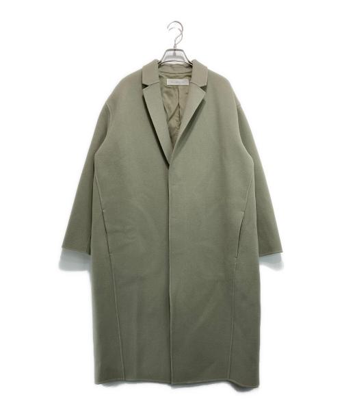 GALERIE VIE（ギャルリーヴィー）GALERIE VIE (ギャルリーヴィー) ライトメルトン チェスターコート ライトグリーン サイズ:36の古着・服飾アイテム