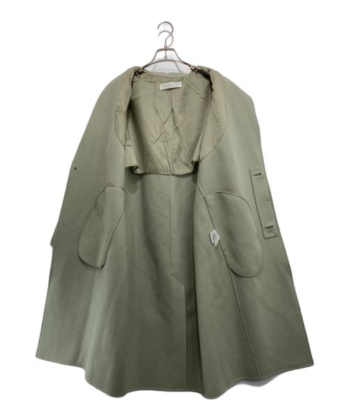 GALERIE VIE（ギャルリーヴィー）GALERIE VIE (ギャルリーヴィー) ライトメルトン チェスターコート ライトグリーン サイズ:36の古着・服飾アイテム