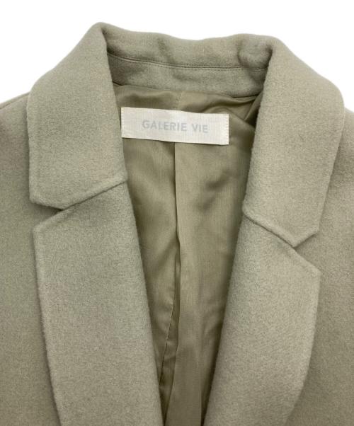 GALERIE VIE（ギャルリーヴィー）GALERIE VIE (ギャルリーヴィー) ライトメルトン チェスターコート ライトグリーン サイズ:36の古着・服飾アイテム