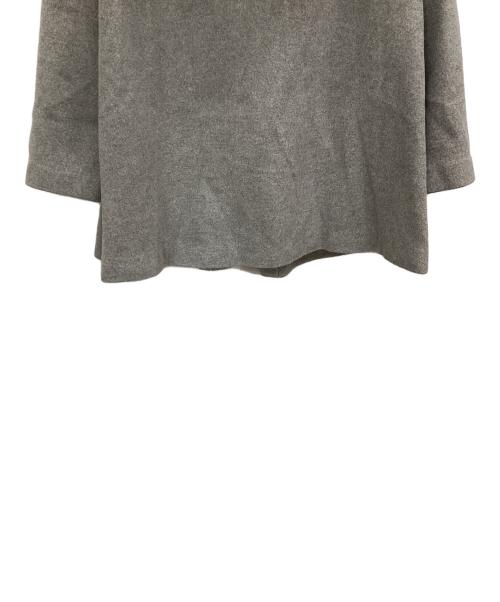 Cara（カーラ）Cara (カーラ) ファー付アンゴラ混コート グレー サイズ:LCの古着・服飾アイテム